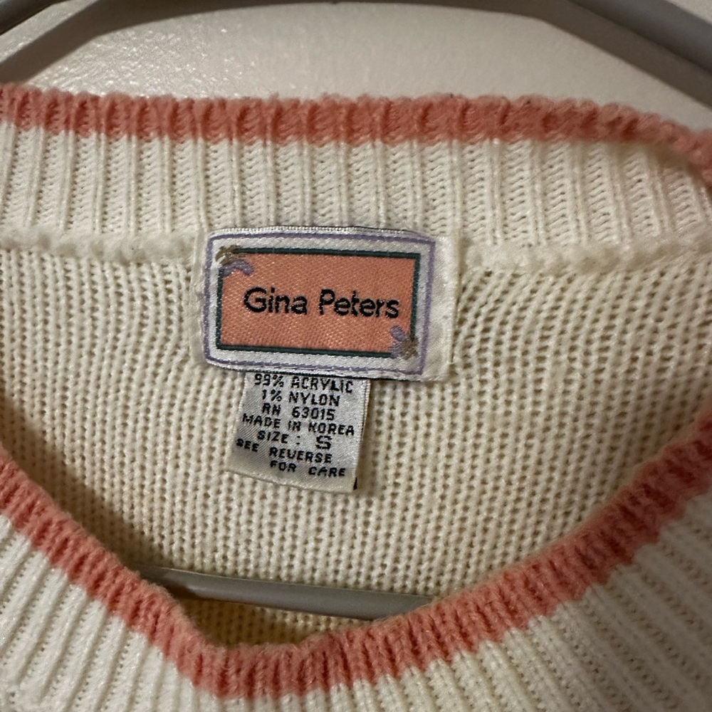 Vintage Cottage Style Knit Sweater Women’s Size Small - Picture 4 of 7